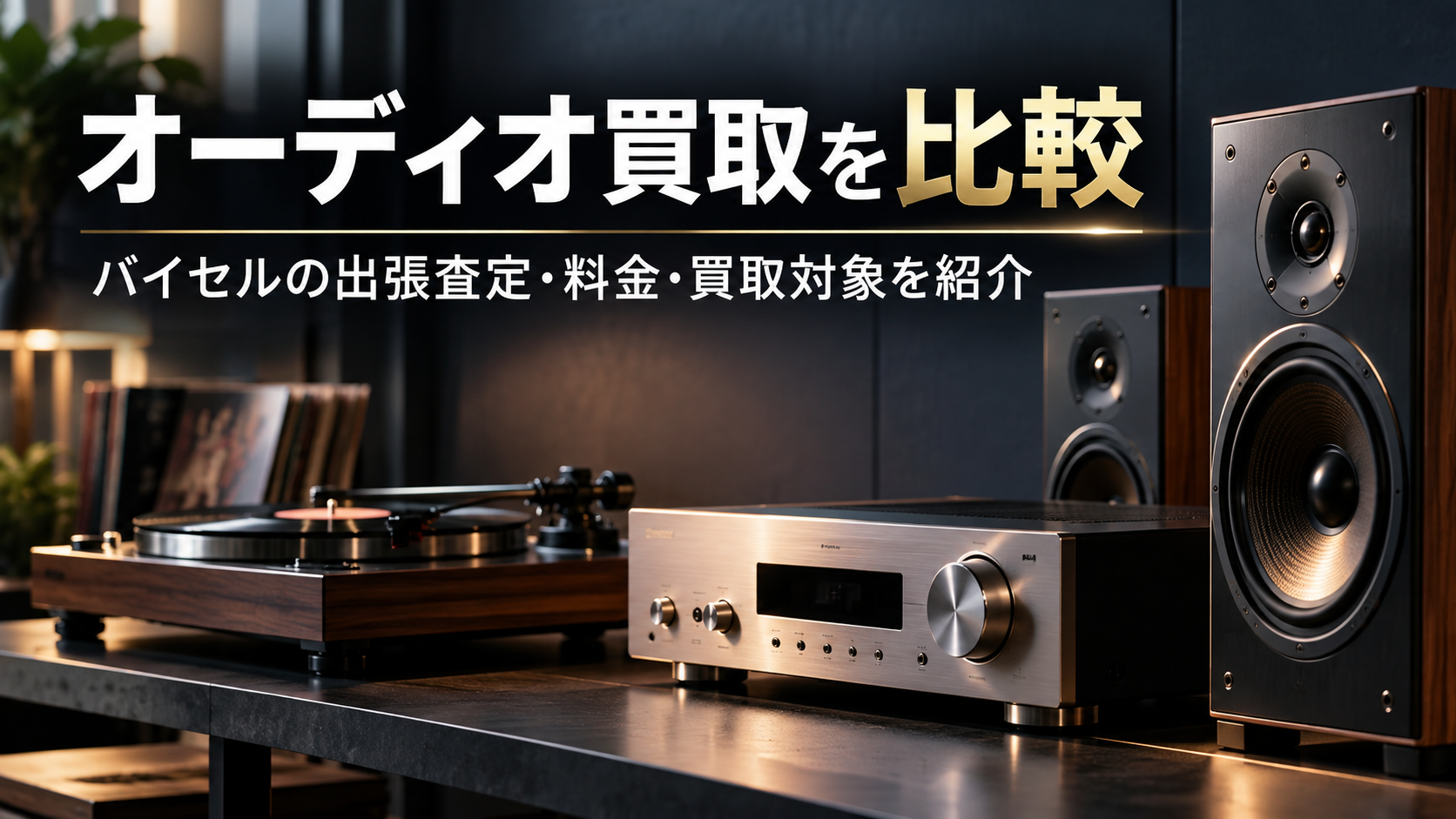 オーディオ買取を比較|バイセルの出張査定・料金・買取対象を紹介