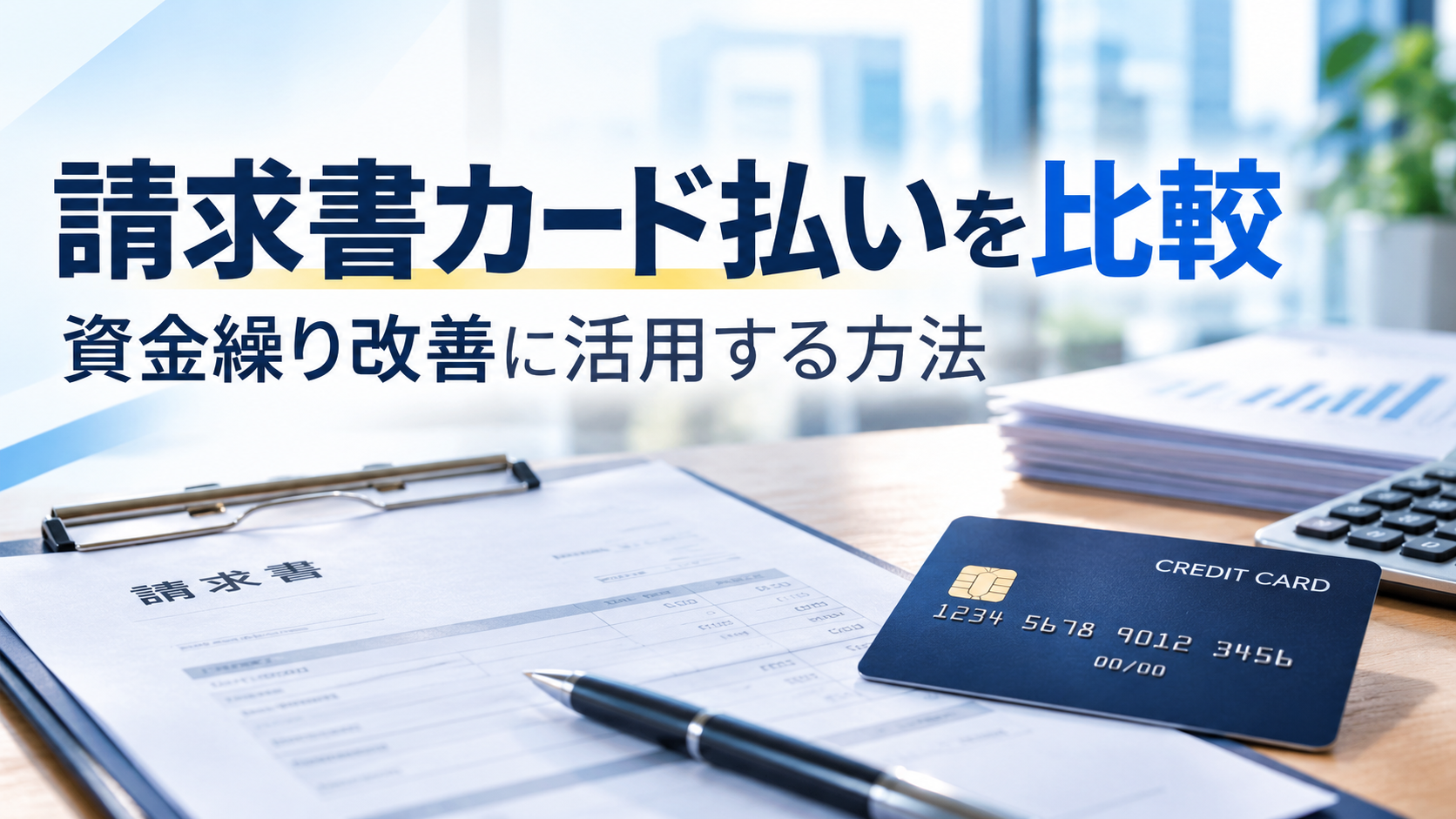 請求書カード払いを比較|資金繰り改善に使えるサービスの特徴・料金・選び方