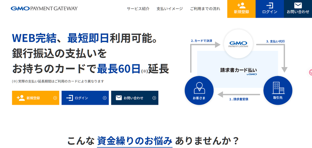 請求書カード払い byGMO公式サイト