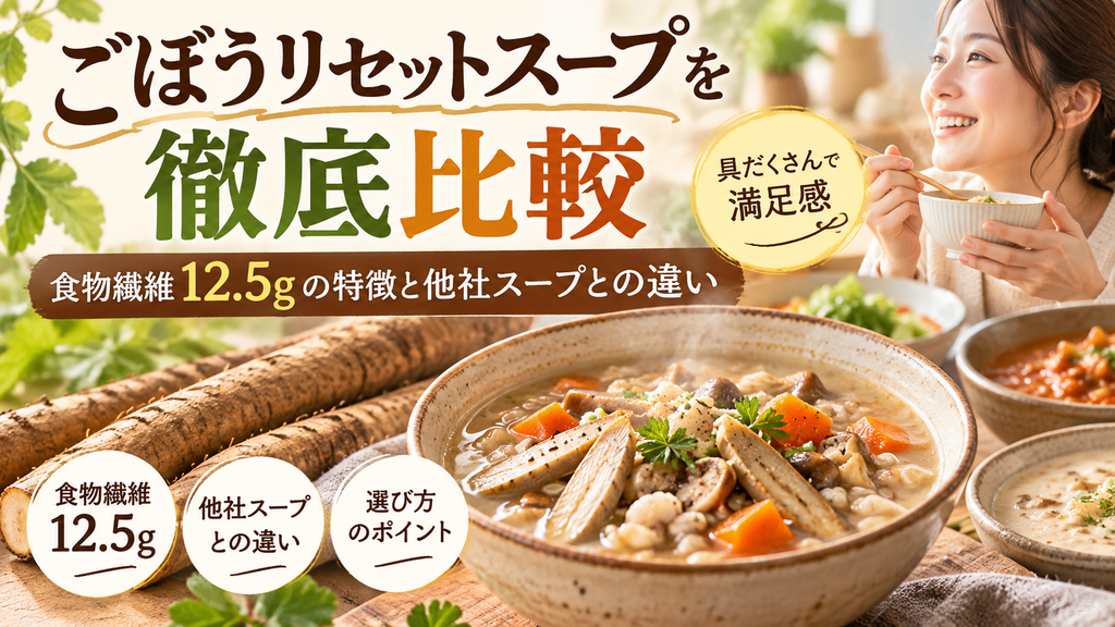 ごぼうリセットスープ徹底比較