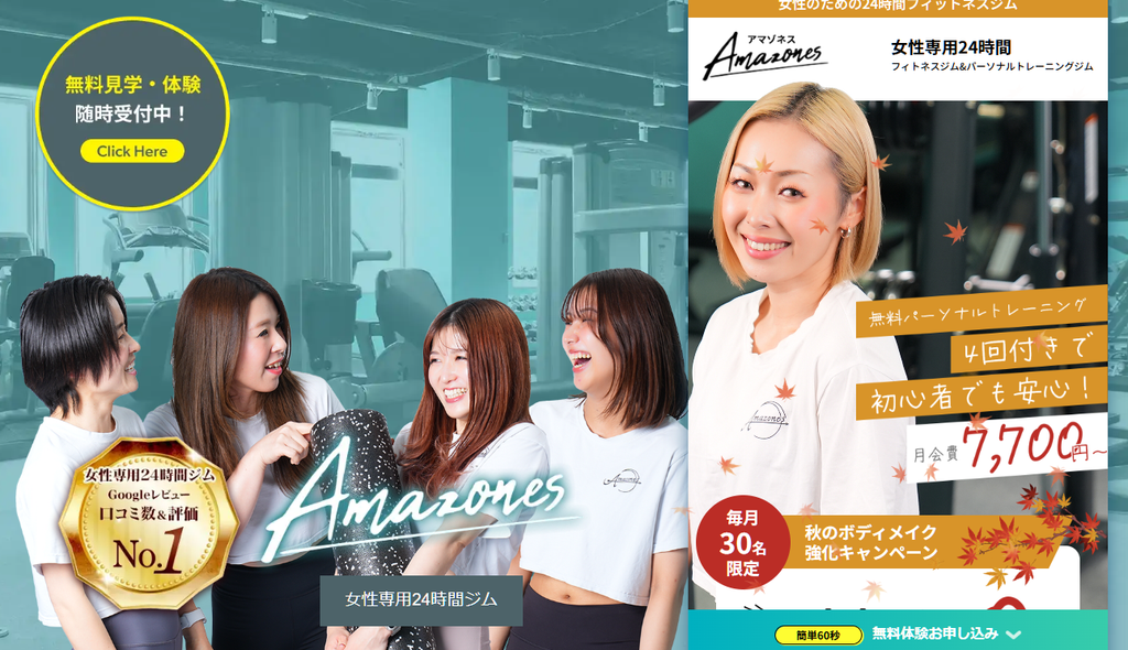Amazones(アマゾネス)の特徴・料金・サポート