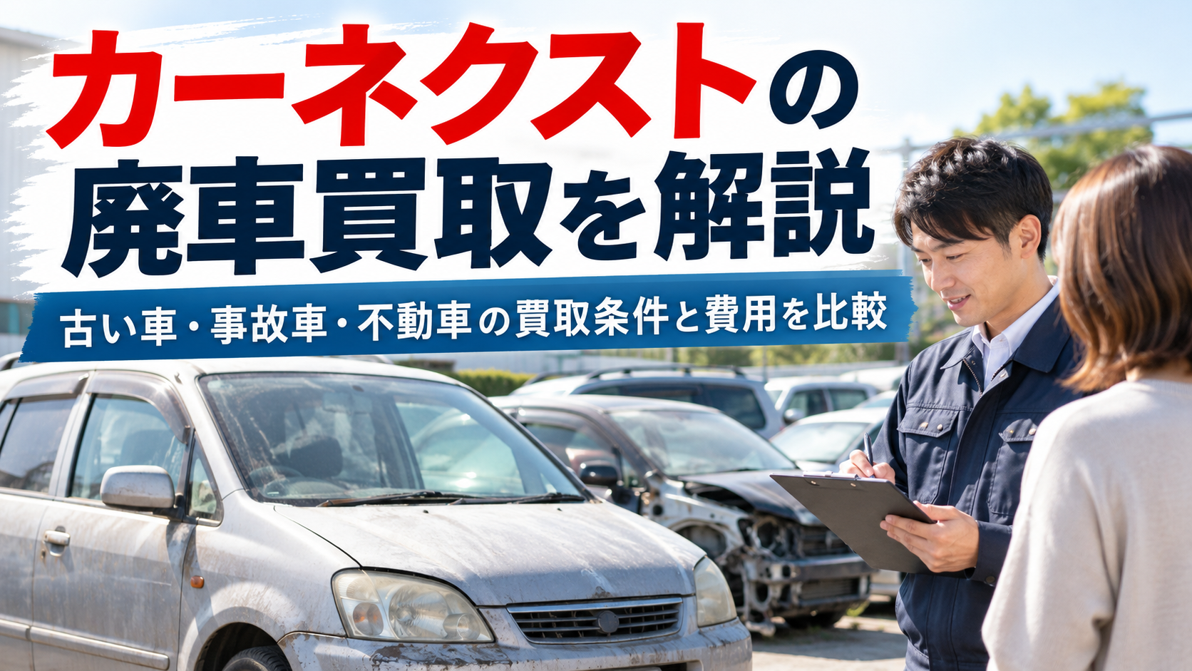 カーネクストの廃車買取を解説！買取条件・費用・手続きと他社サービスを比較