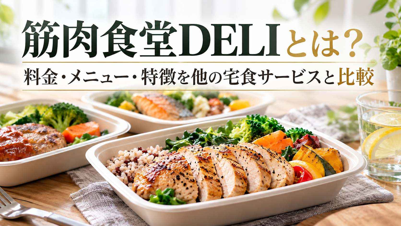 筋肉食堂DELIとは?料金・メニュー・特徴を他の宅食サービスと比較